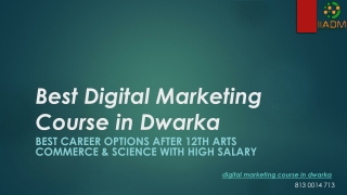 Best Digital Marketing Course in Dwarka