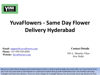 YuvaFlowers - Same Day Flower Delivery Hyderabad