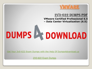 Free VMWARE 2019 2V0-622 Exam Dumps - 2V0-622 Dumps |Dumps4download