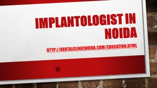 Implantologist in Noida