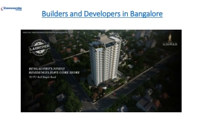 Builders and Developers in Bangalore