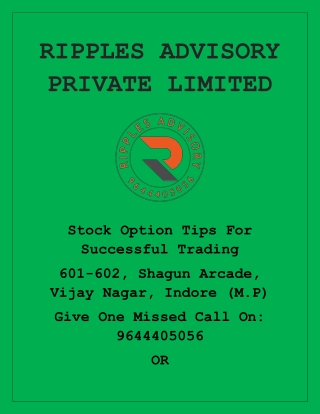 Stock Option Tips For Successful Investing!