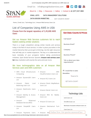 AWS Customer List - Span Global Services