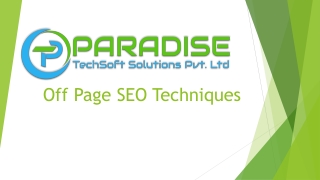 Off Page SEO Techniques | Digital Marketing Services