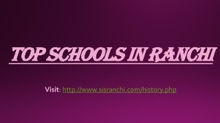 Top schools in Ranchi