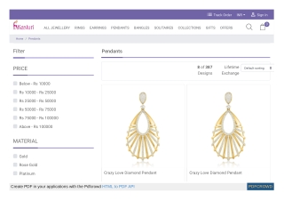 Buy pendant online shopping India - Pendant design