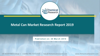 Metal Can Market Research Report 2019
