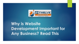 Why is Website Development Important for Any Business? Read This