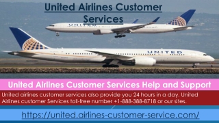 United Airlines Customer Services Help and Support