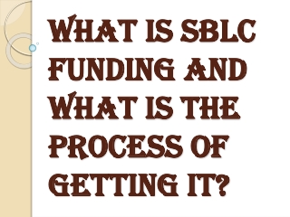 Top Most SBLC Funding Providers in Market- The Hanson Group Of Companies