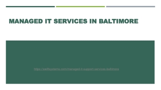 Managed IT Services in Baltimore