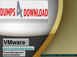 How I Improved My VMware 2V0-731 Exam Dumps In One Day | Dumps4download.us