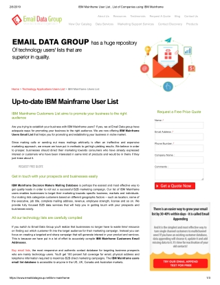 IBM Mainframe Users List