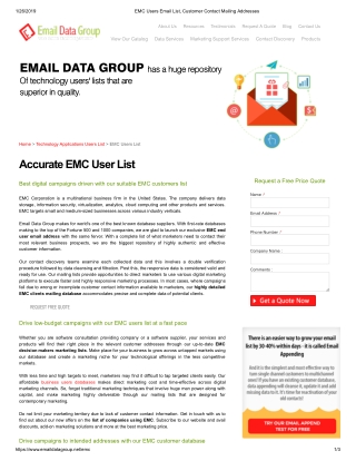 EMC Users List - Email Data Group