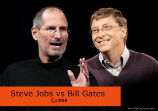 Steve Jobs vs Bill Gates