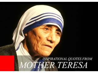 10 inspirational quotes from Mother Teresa