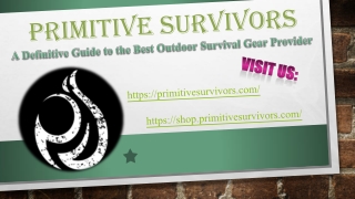 A Definitive Guide to the Best Outdoor Survival Gear Provider