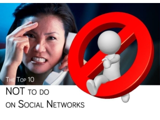 Top 10 not to do on social media