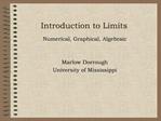 Introduction to Limits