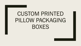 Custom Pillow Boxes