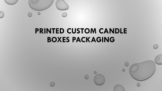 Custom Candle Boxes
