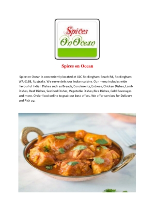 Spices on Ocean-Rockingham - Order Food Online