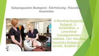 Szépségszalon Budapest - Elérhetőség - Kiscsillag Kozmetika