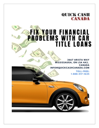 Get instant Cash with Car Title Loan in Nova Scotia