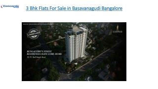 3 Bhk Flats For Sale in Basavanagudi Bangalore