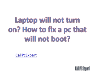 Laptop will not turn on? How to fix a PC that will not boot?