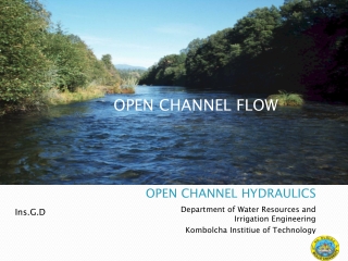 Flow in the Channel: Channel Hydraulics