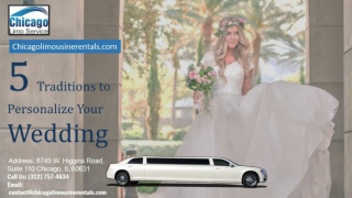 5 Traditions To Personalize Your Wedding Limo Service Near Me