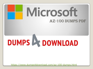 Learn To Do Microsoft AZ-100 Exam Dumps like A Professional | Dumps4download