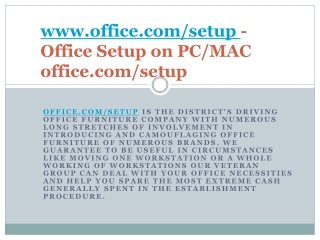 Office.com/setup Office Antivirus Installation