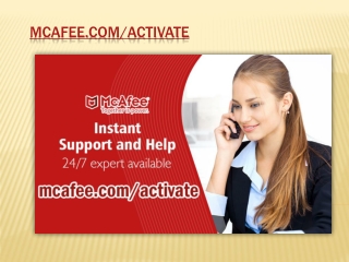 McAfee Activation by a Retail Card in Easy Steps at mcafee.com/activate in Mayfair