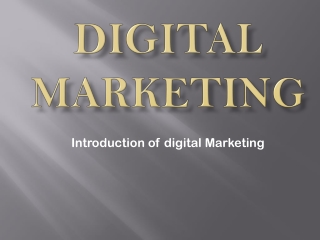 digital marketing introduction