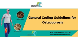 General Coding Guidelines for Osteoporosis