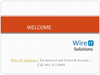 Wire-IT Solutions | Providing Best Onsite IT Services | 8443130904