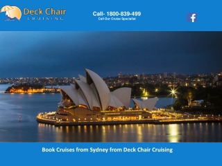 Book Cruises from Sydney from Deck Chair Cruising