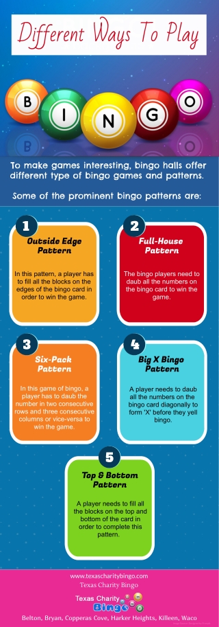 Different Ways To Play Bingo