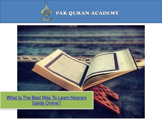 What Is The Best Way To Learn Noorani Qaida Online?