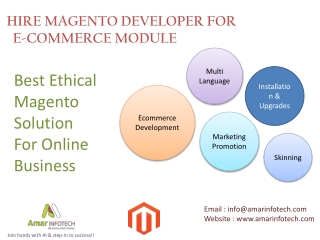 Hire Magento Developer For E-commerce