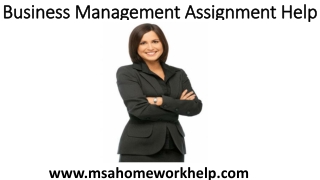 Business Management Assignment Help