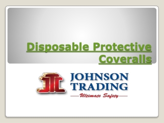 Disposable Protective Coveralls