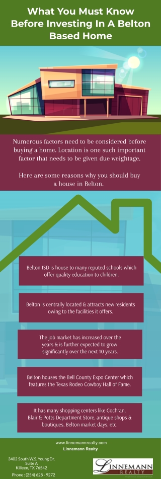 What You Must Know Before Investing In A Belton Based Home