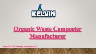 Organic Waste Composter (OWC) Machine