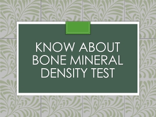 Bone Mineral Density Test in Bangalore | Bone Mineral Density Test near me | Ebisu Diagnostics