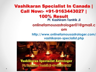 Vashikaran specialist in canada