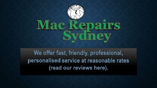 Mac Repairs Sydney