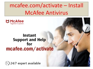 McAfee.com/Activate - Download, Enter Product Key - Activate McAfee Online